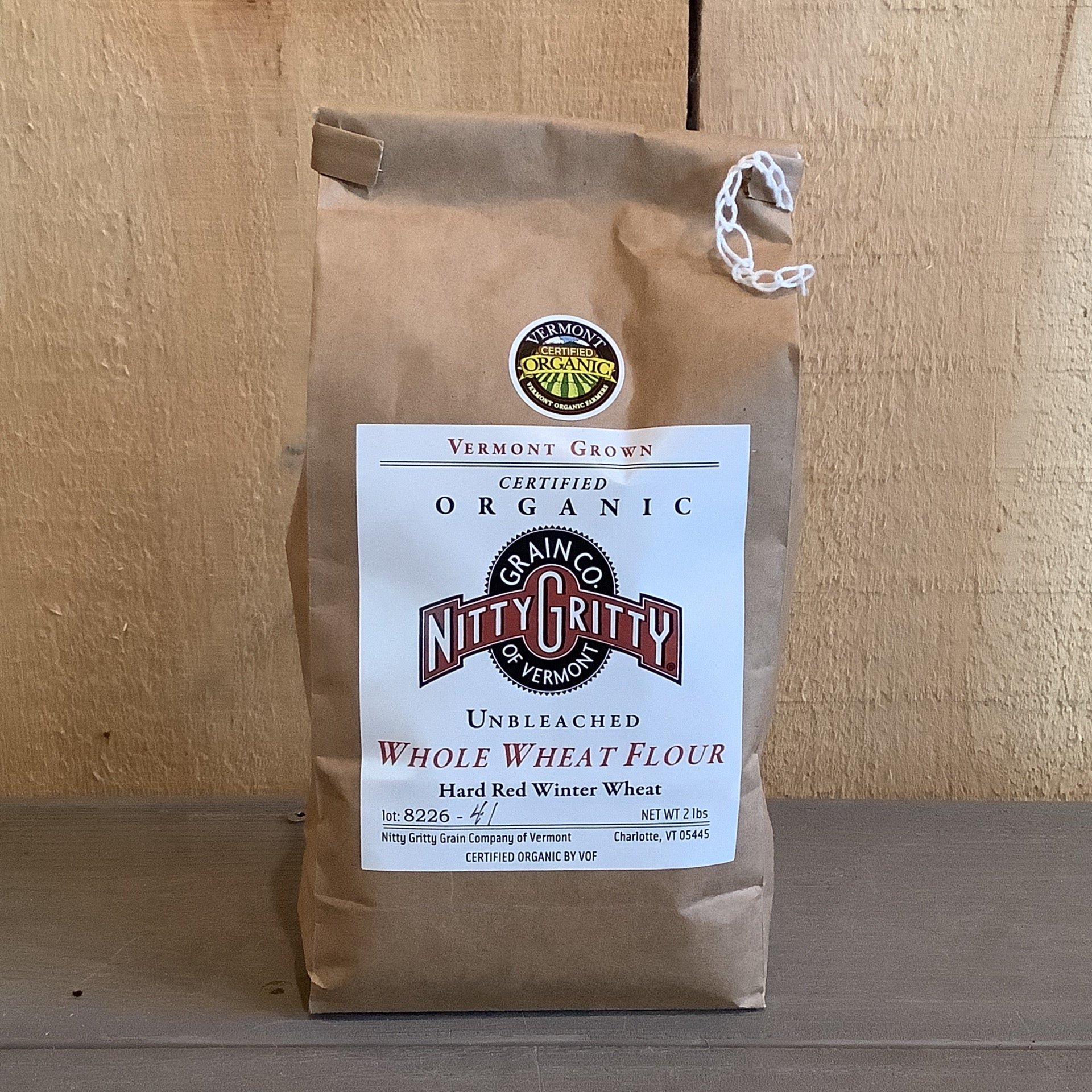 Whole Wheat Flour, 2lb, Nitty Gritty Grain | Trillium Hill Farm